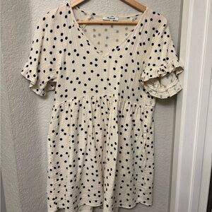 Madewell mini polka dot dress